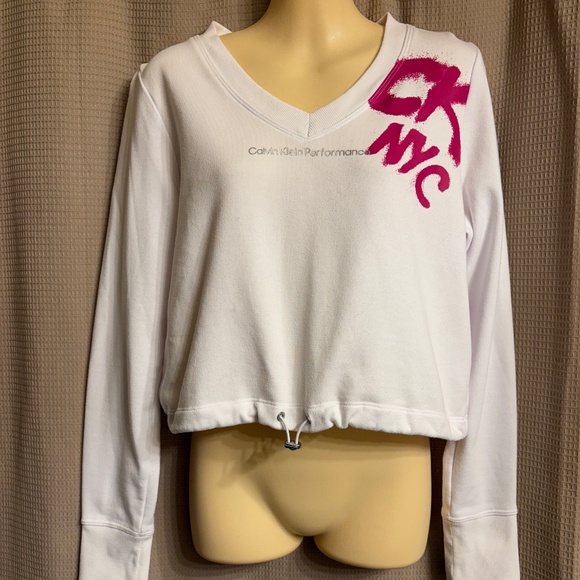 Calvin Klein Performance Crop Sweat Top Women's S - Picture 1 of 16